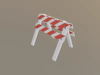 Safety Barrier 3D model