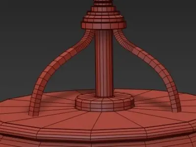 Crystorama hanging lamp 3D model