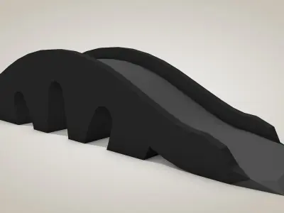 Low Poly Structures 3D model