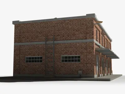 Factory xx8 Low-poly 3D model