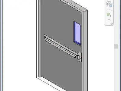 Basic Steel Door 3D model