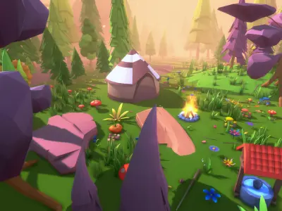 POLYPACK Nature Pack - Low Poly 3D Art Low-poly 3D model
