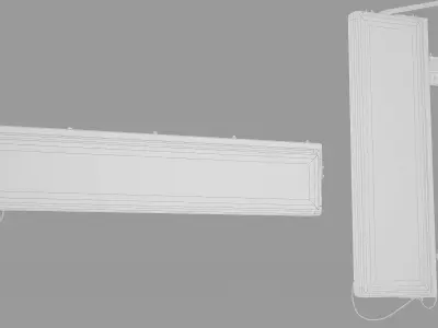 Game Ready Japanese Signs Set Neon Signs Sign Led Medium Low-poly 3D model