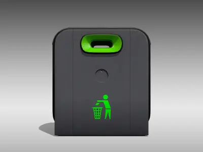 Renew Smart Trash Can Low-poly 3D model