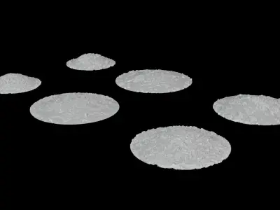 ground debris Low-poly 3D model