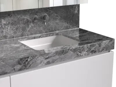 Bathroom furniture Cabinet washbasin Vanity 3D model