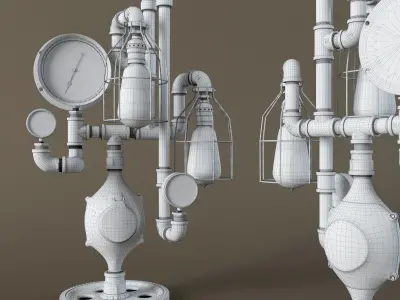 Steam lamp 483 3D model