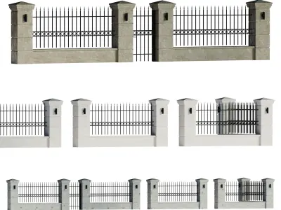 Fencing 02 3D model