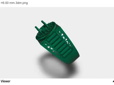 Men Ring with an Asscher Cut Center Stone  3D print model