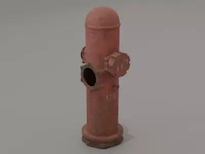 Hydrant Low-poly 3D model