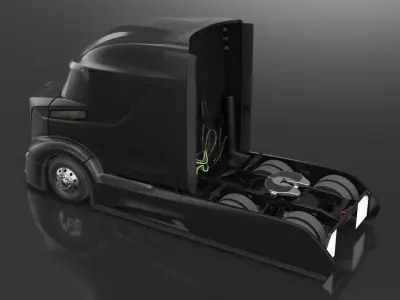  Next Gen Aerodynamic Supertruck Black 