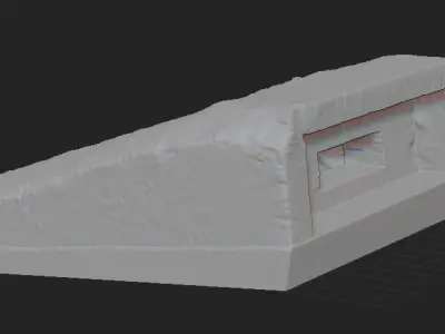 BUNKER building with door Free 3D print model