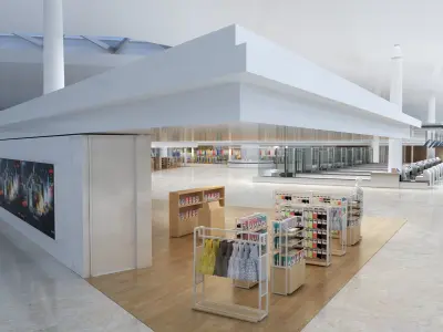 Airport Departures Lounge 3D model