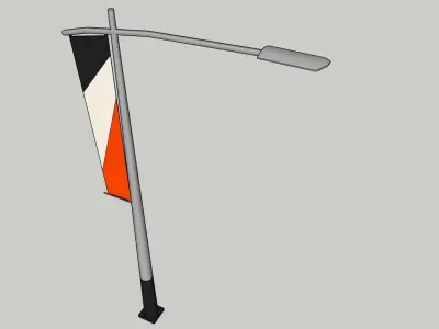 Light Pole Banners 3D model