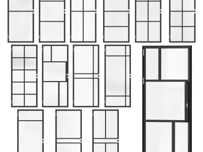 Set of doors 3D model