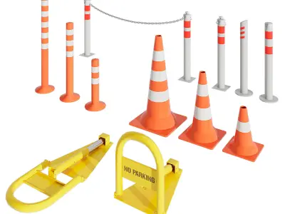 Parking organization kit 3D model