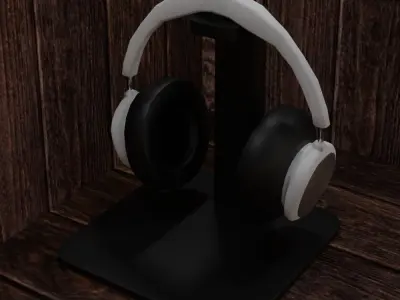 Playroom pair of headphones Low-poly 3D model