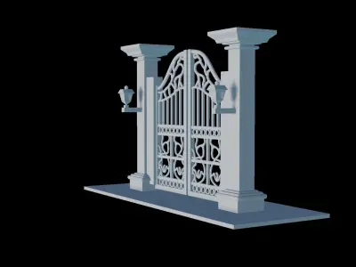 Sculpted Dimensional Entryway 3D print model