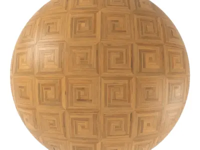 Parquet - Laminate - Wooden floor 4 in 1 3D model 39