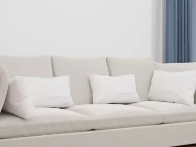 Sofa Laminate Curtain 3D model