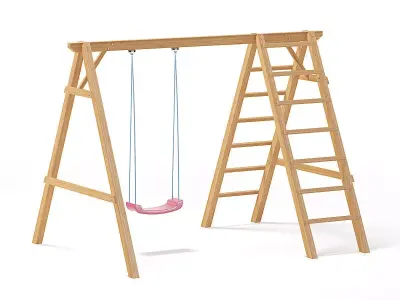 Children Swing with a Ladder 3D Model 3D model