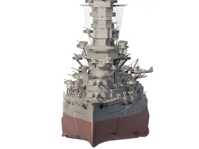 IMPERIAL JAPANESE NAVY BATTLESHIP WW2 3D model