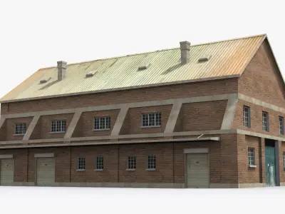 Factory xx9 Low-poly 3D model