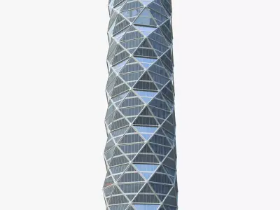 Skyscraper Low-poly 3D model