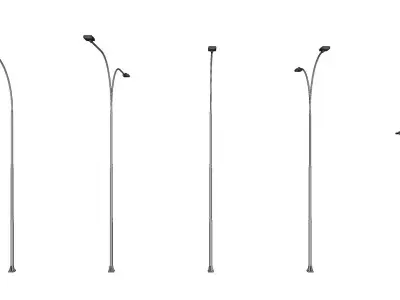 Lamp Post - Light Pole - Light Post - Street Light - Group 06 3D model