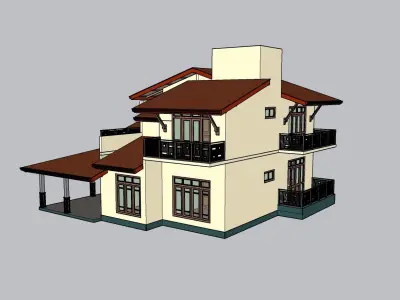 South Asian House P6 3D model