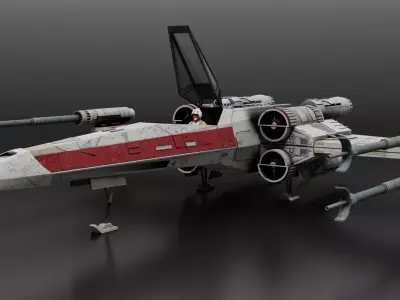 Star Wars T65b X-Wing Starfighter 3D model