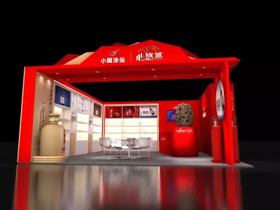  3D booth 3D model