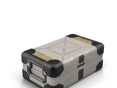 SCI FI Case Low-poly 3D model