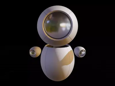 Valentine Sphere Robot Top View 3D model