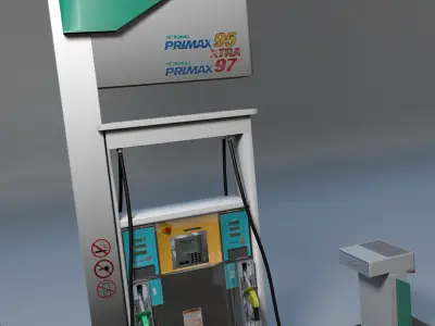 Petronas Fuel Dispenser Unit 3D model