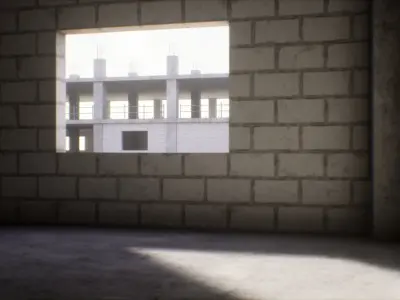 Construction Site Low-poly 3D model