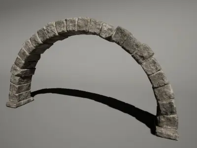 Modular Dungeon Catacomb Low-poly 3D model