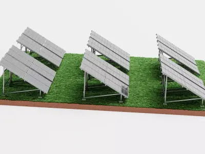 -Solar Farm V1- 3D model