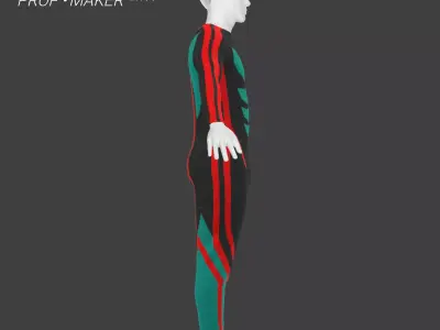 Sewing Zentai Suit Kamen Rider Zeztz Physicam Impact Template 3D model