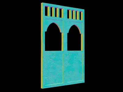 Islamic Window Low-poly 3D model