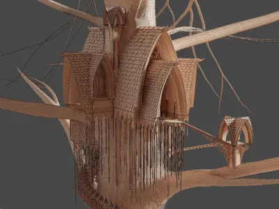House of Lothlorien - Lord of the Rings 3D model