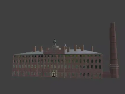 1940 German Factory for game and printing 3D model