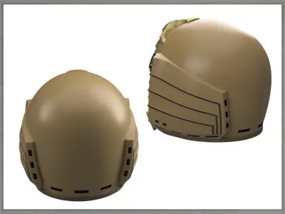 Colonial Warrior Viper Helmet Battlestar Galactica 3D print model