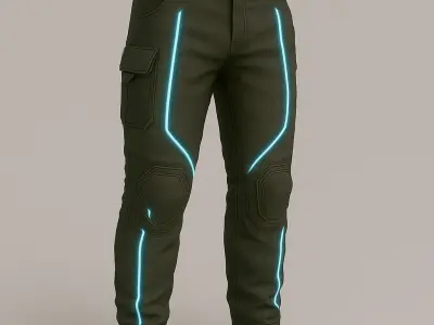 Cyberpunk Outfit Modular Kit GameReady include free character 3D model