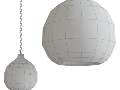 Chelis chandelier 3d model Low-poly 3D model