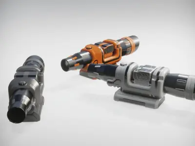 Sci-fi Scope Low-poly 3D model