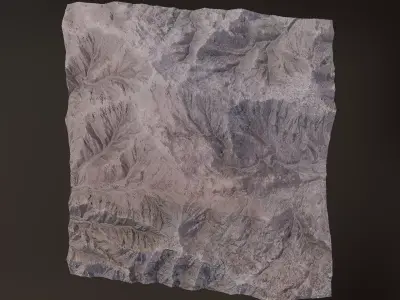 Arid Landscape 3 - Scan 3D model