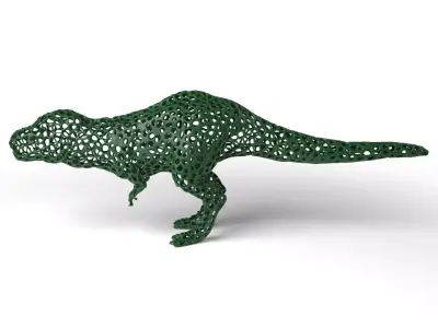 Tyrannosaurus Voronoi Low-poly 3D model