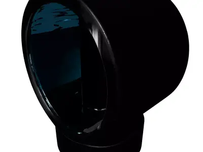 Futuristic Energy Core Lamp Low-poly 3D model