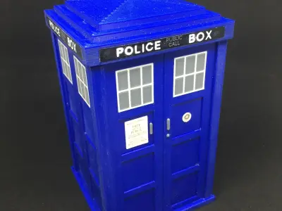 Dr Who TARDIS Storage Box 3D print model
